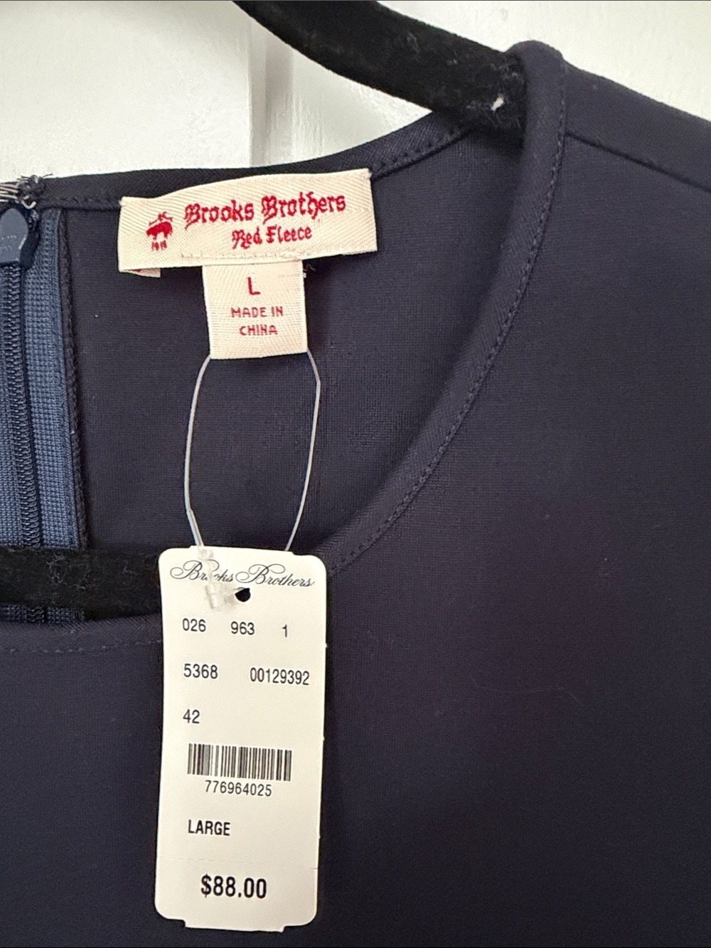 Brooks Brothers Navy Cap-Sleeve Midi Sheath Dress - Picture 2 of 5